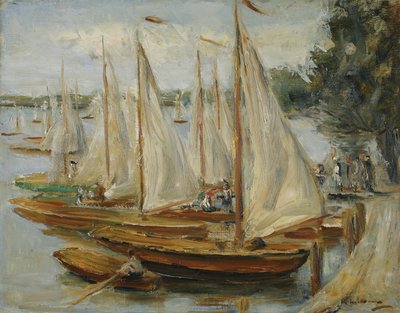 Sailboats on Wannsee by Max Liebermann